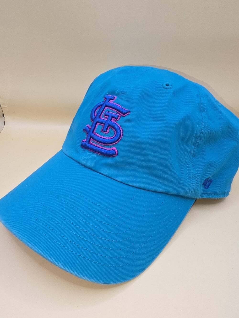 St Louis Cardinals Hat 47 Brand Teal Pink Purple Adjustable MLB